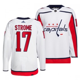 Washington Capitals Hockeydrakt Dylan Strome 17 Hvit Adidas Authentic - Herre